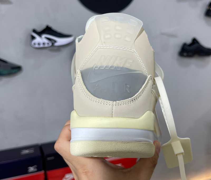 Nike Air Jordan Retro 4 X Off White 'Sail' - Ldoutleet