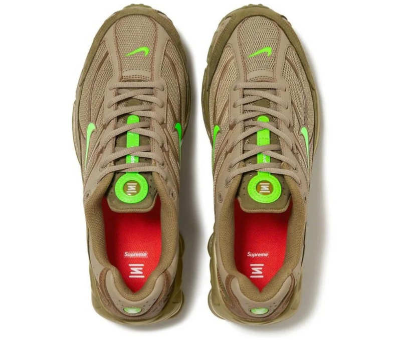 Nike Shox Ride 2 X Supreme 'Neutral Olive Electric Green' - Ldoutleet