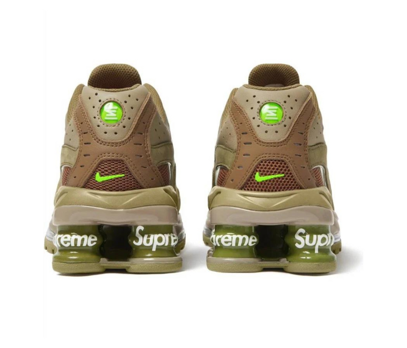Nike Shox Ride 2 X Supreme 'Neutral Olive Electric Green' - Ldoutleet