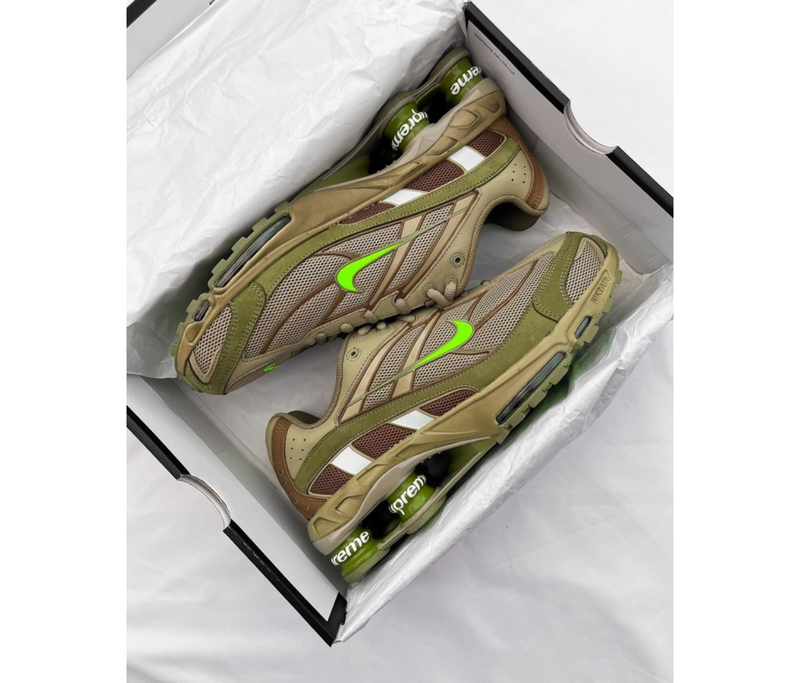Nike Shox Ride 2 X Supreme 'Neutral Olive Electric Green' - Ldoutleet